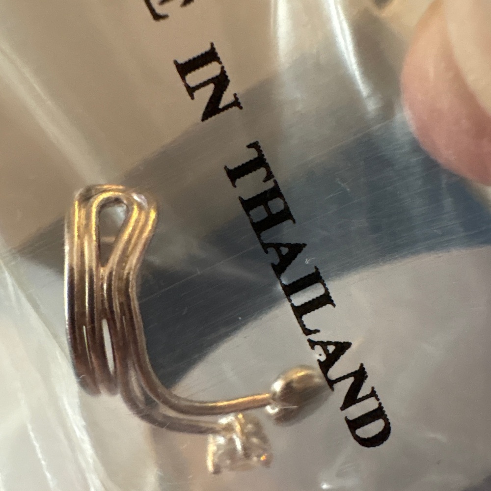 Sterling silver ear cuff